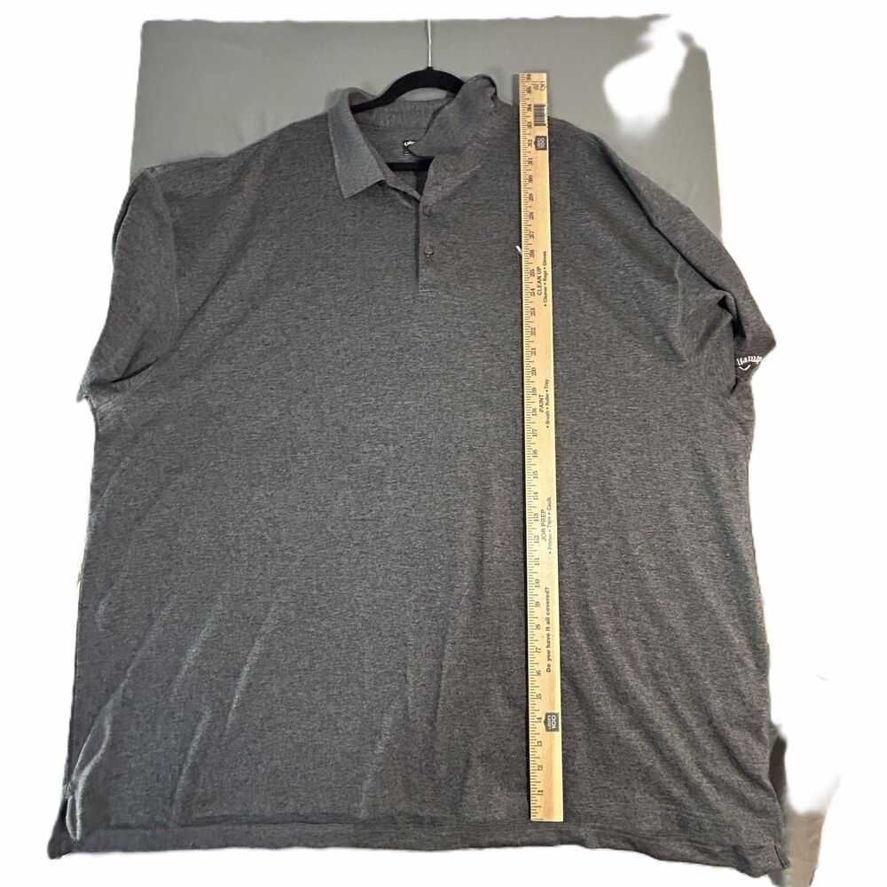 Callaway Men's Polo Golf Shirt 4XL Big & Tall Gray Opti-Dri - Picture 6 of 9